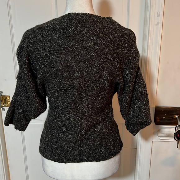 BKE SIZE SM Cardigan with two button front and sequins three-quarter sleeve - Picture 4 of 4